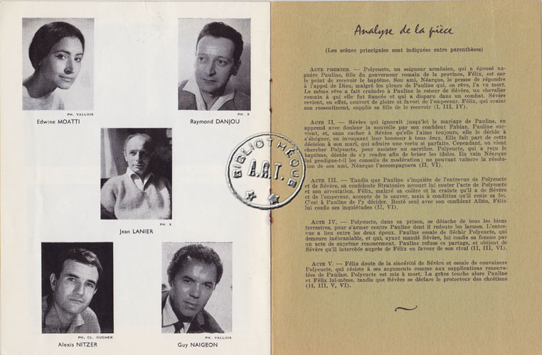 Les programmes de Théatre de l\